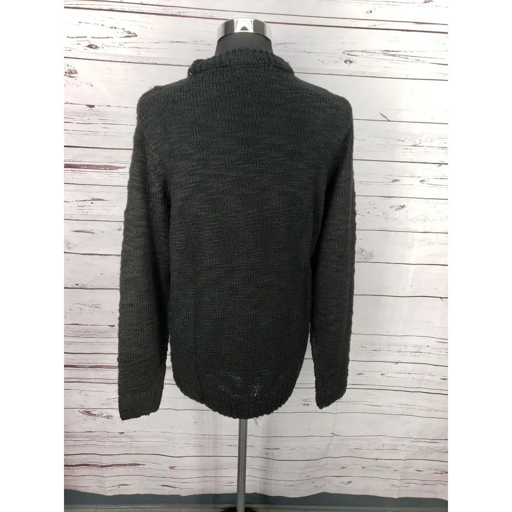 Kian D Pullover Sweater Mens Cotton Knit Crew Neck Soft Size Medium‎